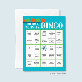 Holiday Activity Bingo Card