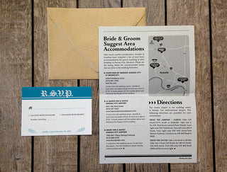 Wedding Day Post: 2-page Invitation Suite